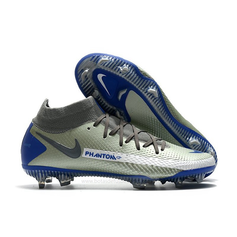 Nike Phantom Generative Texture Elite DF FG Plata Azul